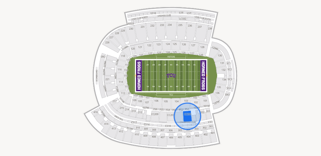 Amon G. Carter Stadium Seating Chart