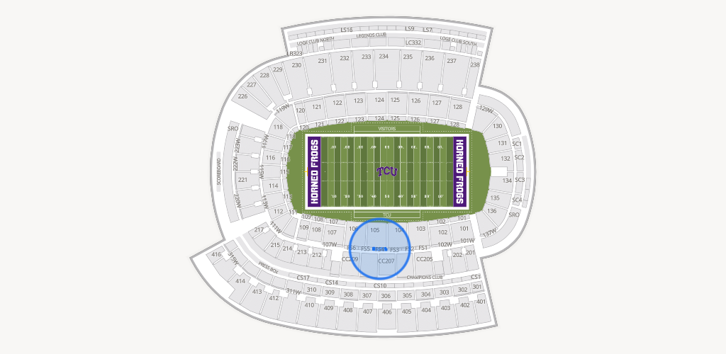 Amon G. Carter Stadium Seating Chart