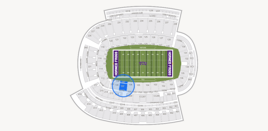 Amon G. Carter Stadium Seating Chart