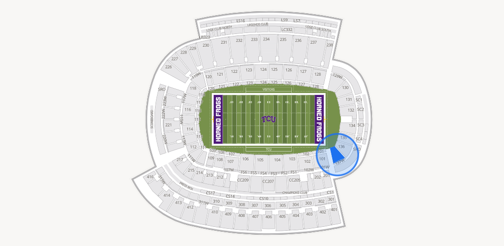 Amon G. Carter Stadium Seating Chart