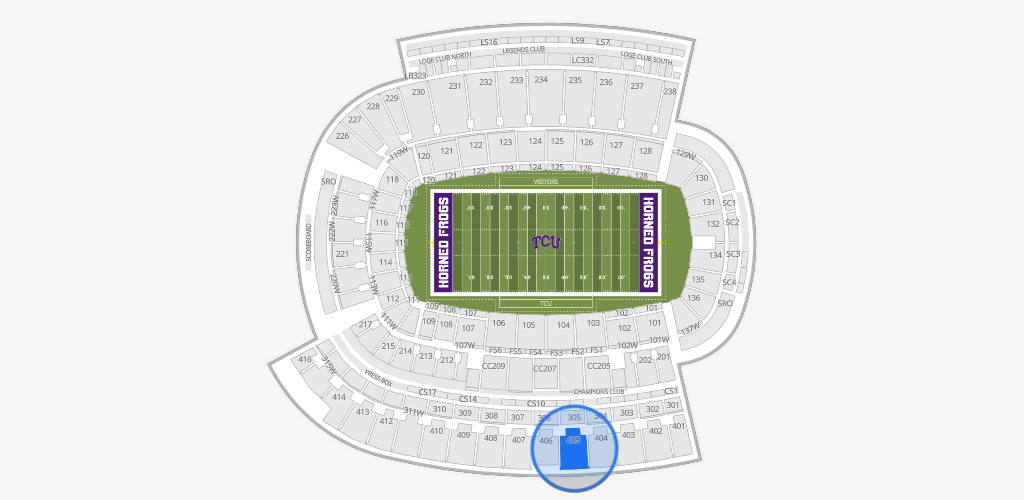 Amon G. Carter Stadium Seating Chart