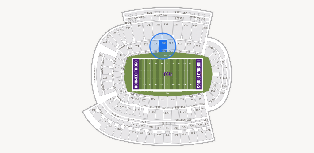 Amon G. Carter Stadium Seating Chart