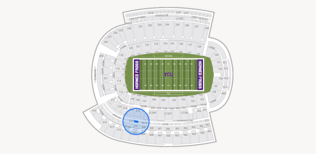 Amon G. Carter Stadium Seating Chart