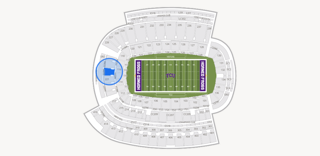 Amon G. Carter Stadium Seating Chart