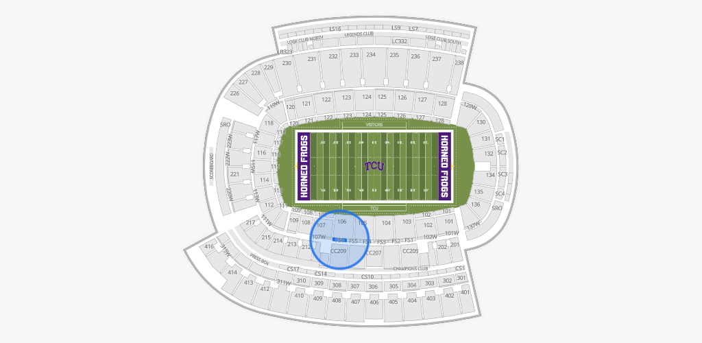 Amon G. Carter Stadium Seating Chart