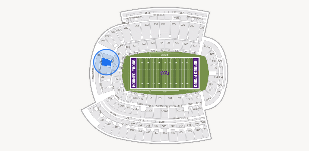 Amon G. Carter Stadium Seating Chart