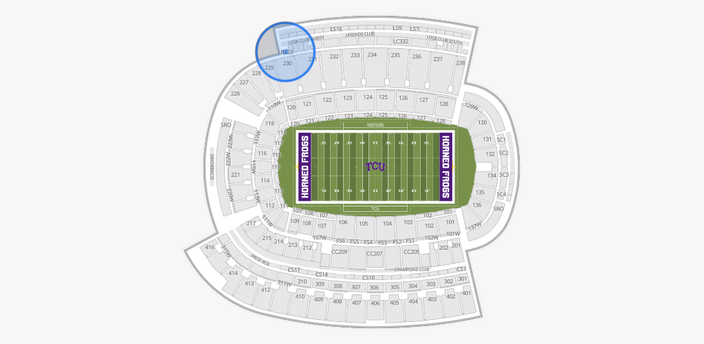Amon G. Carter Stadium Seating Chart