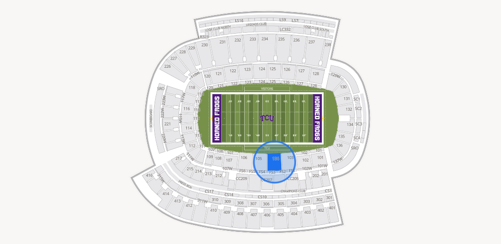 Amon G. Carter Stadium Seating Chart
