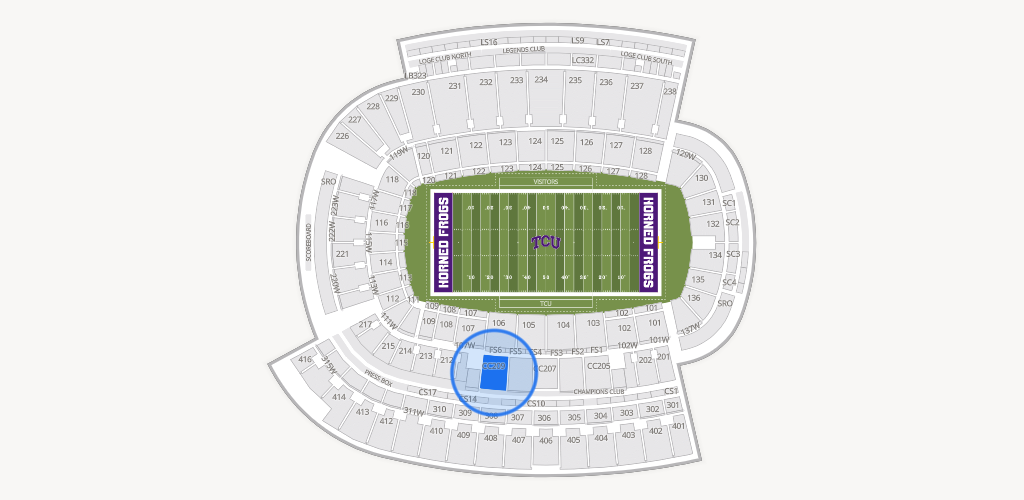 Amon G. Carter Stadium Seating Chart