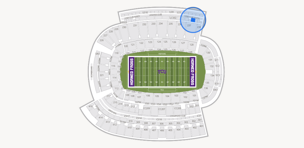 Amon G. Carter Stadium Seating Chart