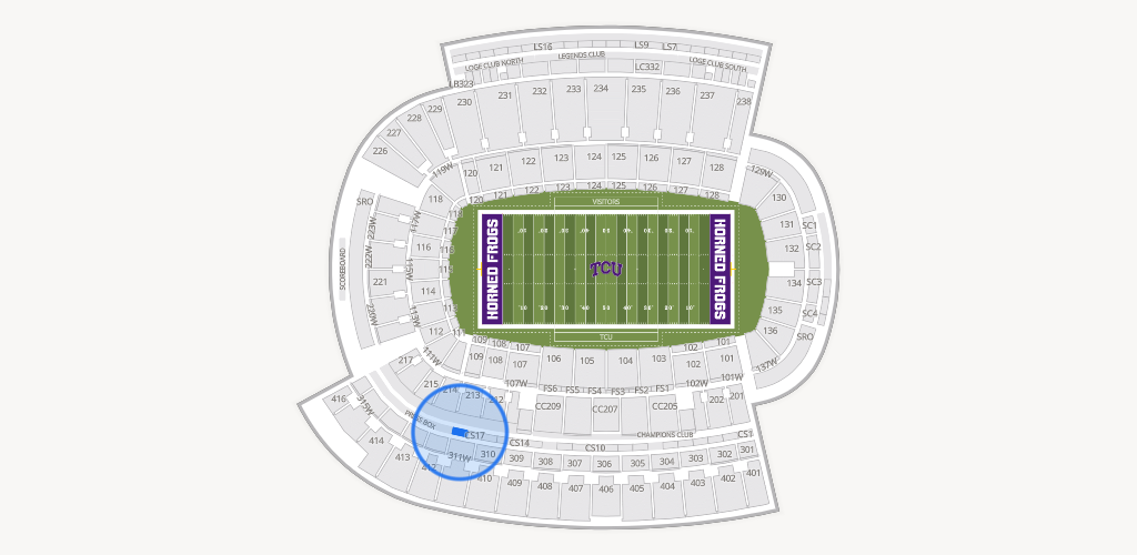 Amon G. Carter Stadium Seating Chart