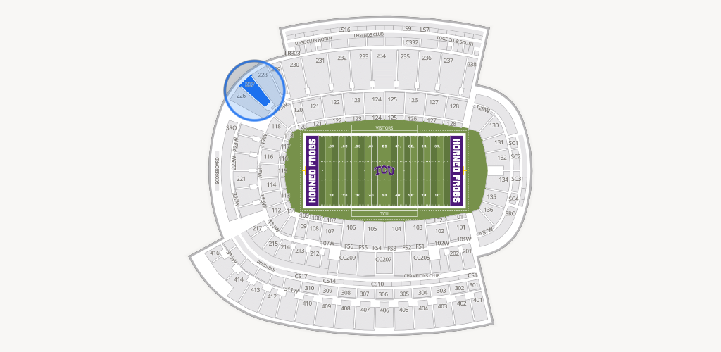 Amon G. Carter Stadium Seating Chart