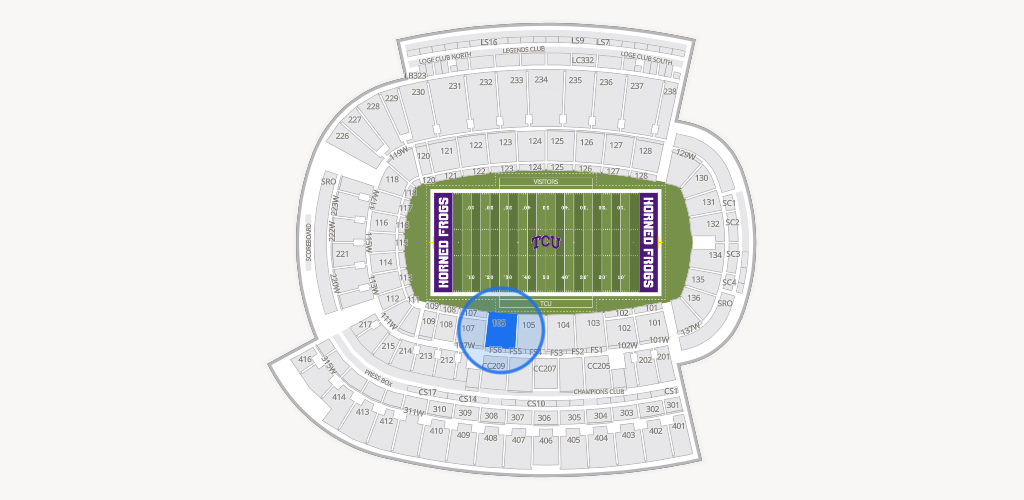 Amon G. Carter Stadium Seating Chart