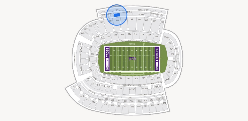 Amon G. Carter Stadium Seating Chart
