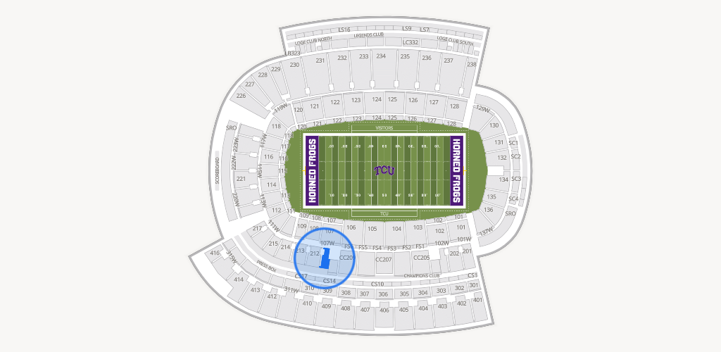 Amon G. Carter Stadium Seating Chart