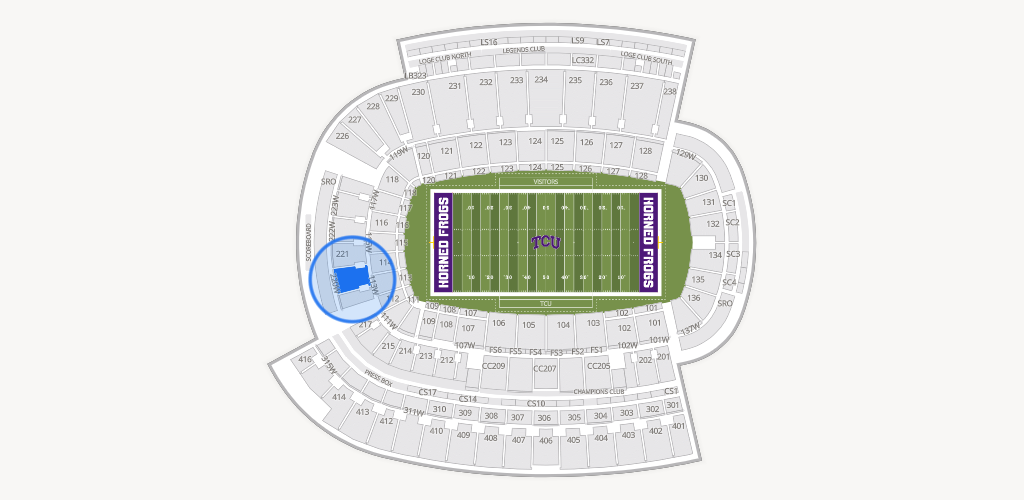 Amon G. Carter Stadium Seating Chart