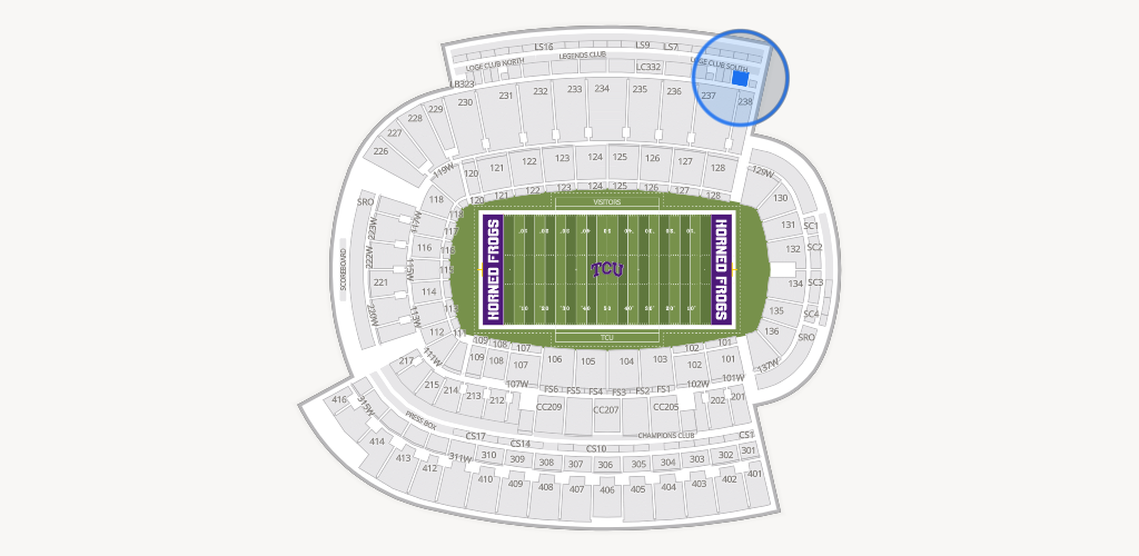 Amon G. Carter Stadium Seating Chart