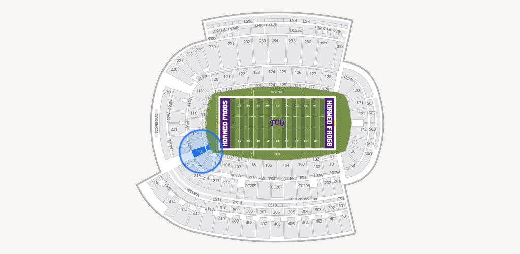 Amon G. Carter Stadium Seating Chart