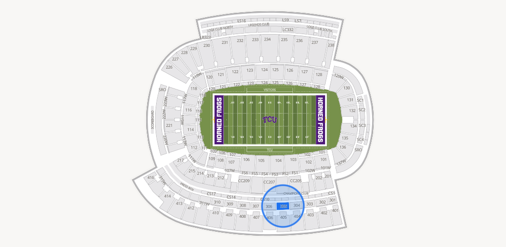 Amon G. Carter Stadium Seating Chart