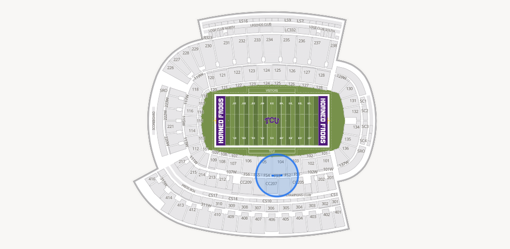 Amon G. Carter Stadium Seating Chart