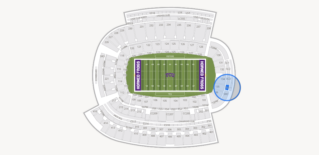 Amon G. Carter Stadium Seating Chart