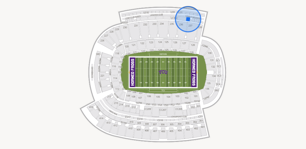 Amon G. Carter Stadium Seating Chart