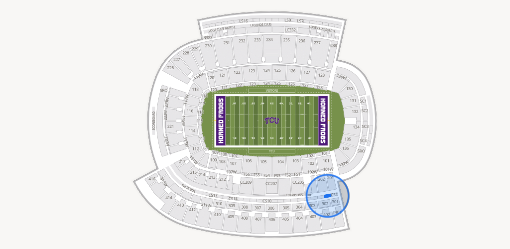 Amon G. Carter Stadium Seating Chart