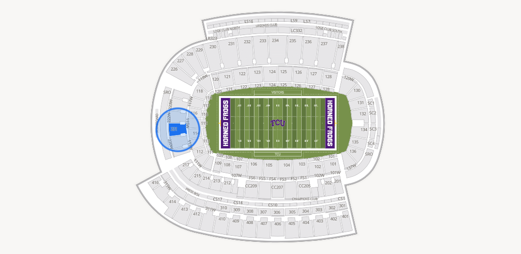 Amon G. Carter Stadium Seating Chart