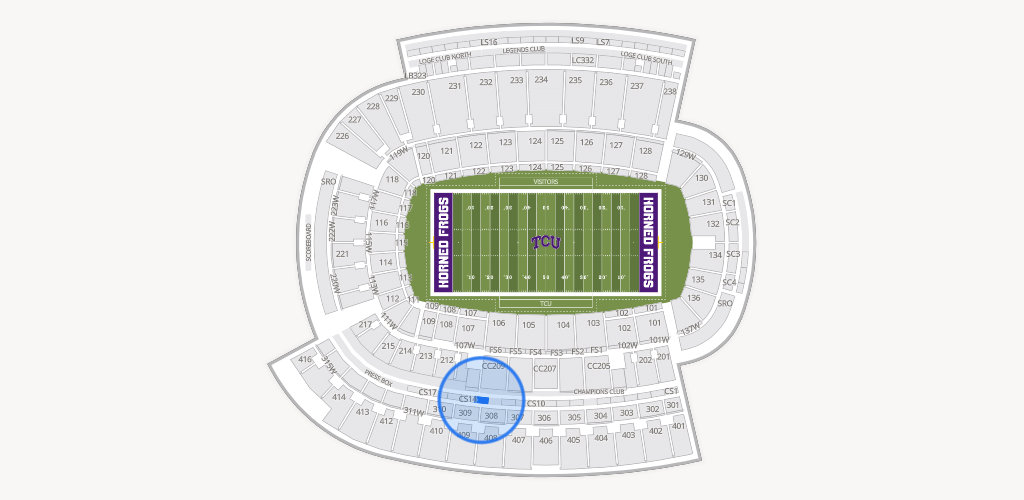 Amon G. Carter Stadium Seating Chart