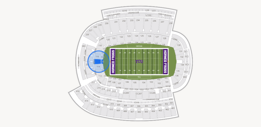 Amon G. Carter Stadium Seating Chart