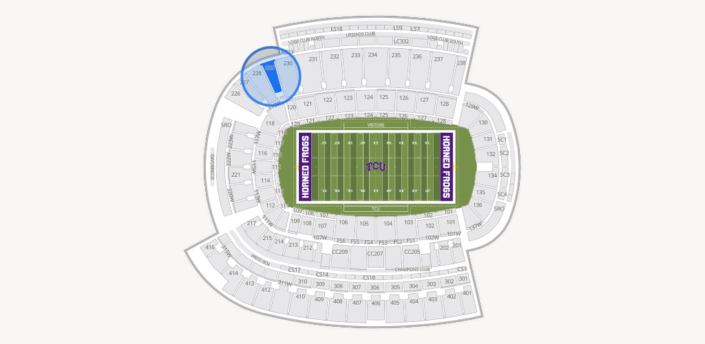 Amon G. Carter Stadium Seating Chart