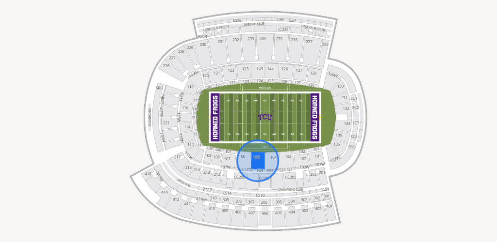 Amon G. Carter Stadium Seating Chart