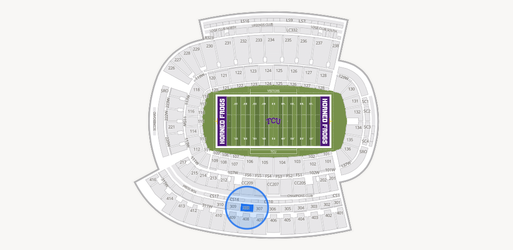 Amon G. Carter Stadium Seating Chart