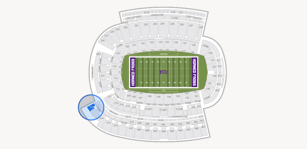 Amon G. Carter Stadium Seating Chart