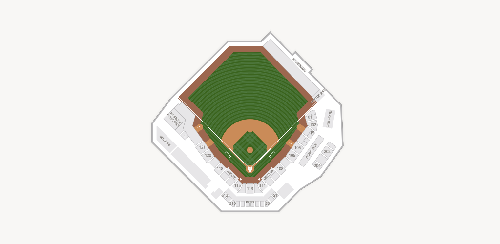 Arsenal BG Ballpark Seating Chart