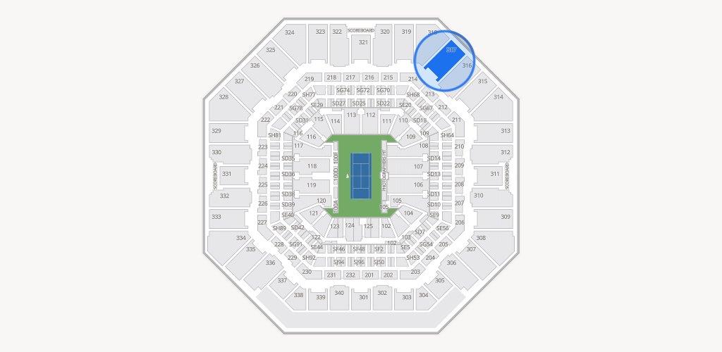 Arthur Ashe Stadium Seating Chart