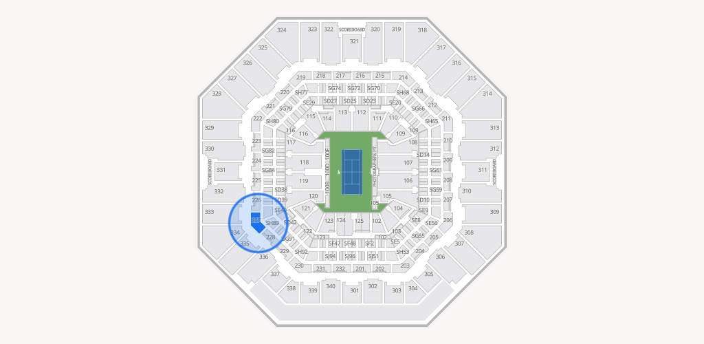 Arthur Ashe Stadium Seating Chart