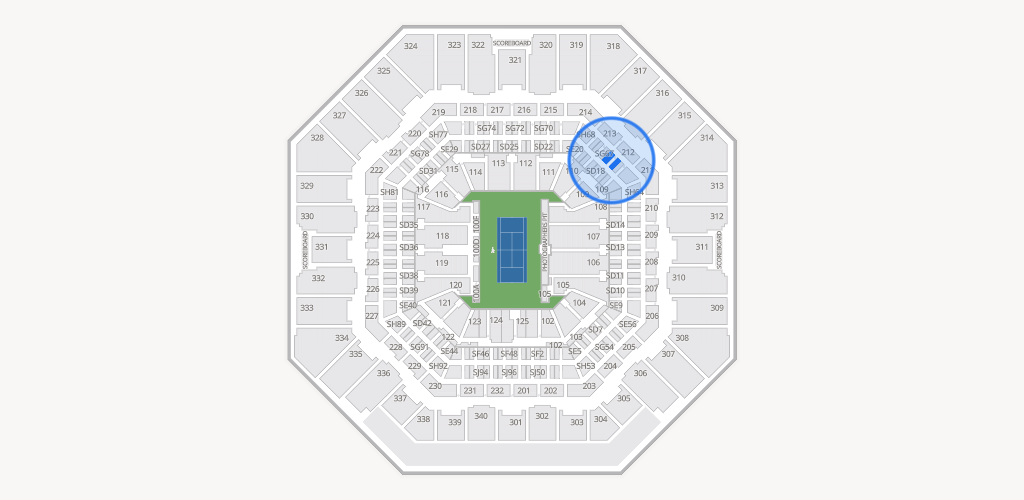 Arthur Ashe Stadium Seating Chart