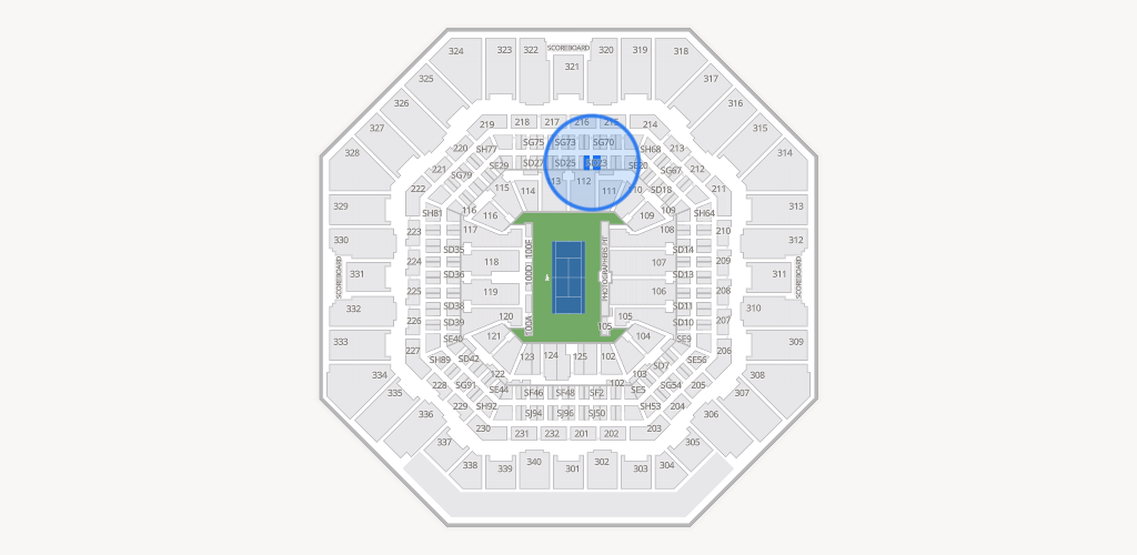 Arthur Ashe Stadium Seating Chart