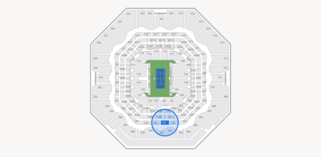 Arthur Ashe Stadium Seating Chart