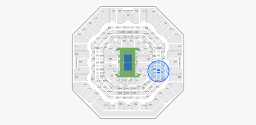 Arthur Ashe Stadium Seating Chart