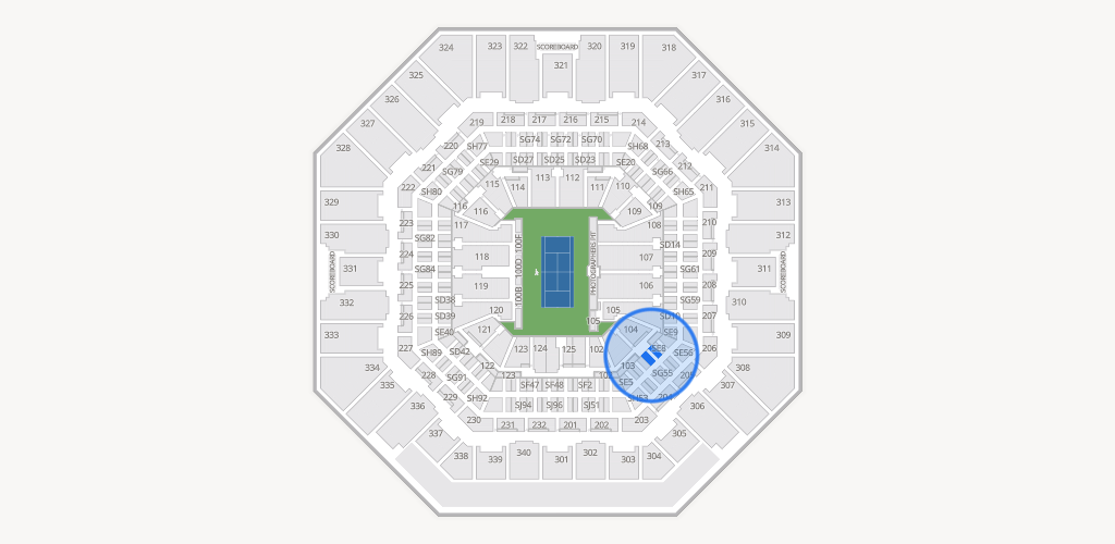 Arthur Ashe Stadium Seating Chart