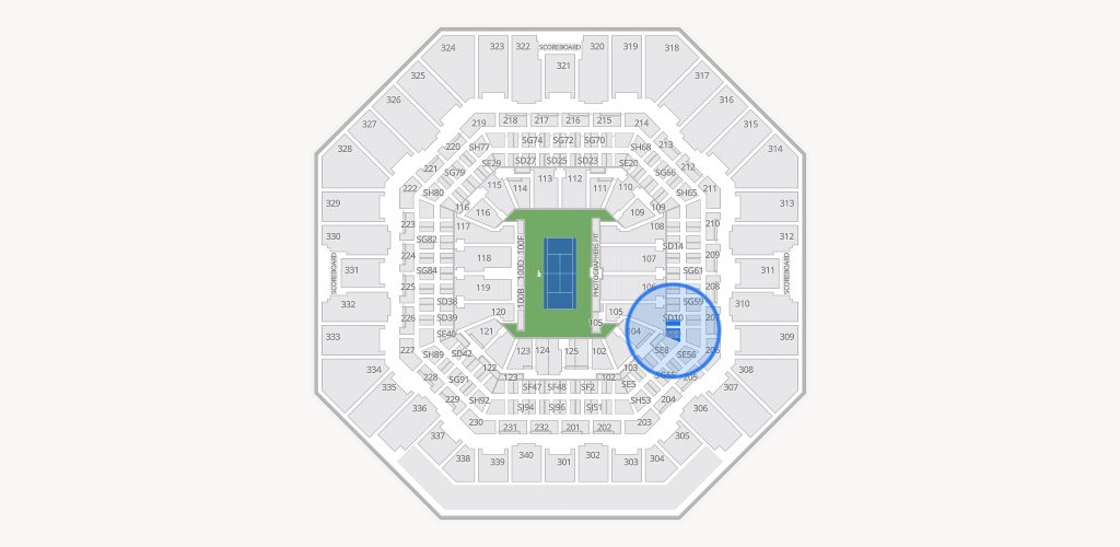 Arthur Ashe Stadium Seating Chart