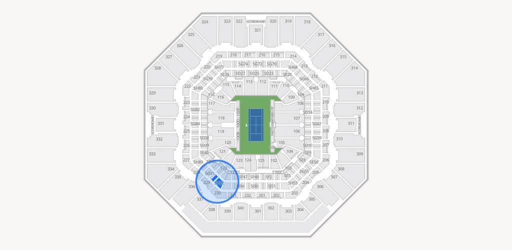 Arthur Ashe Stadium Seating Chart
