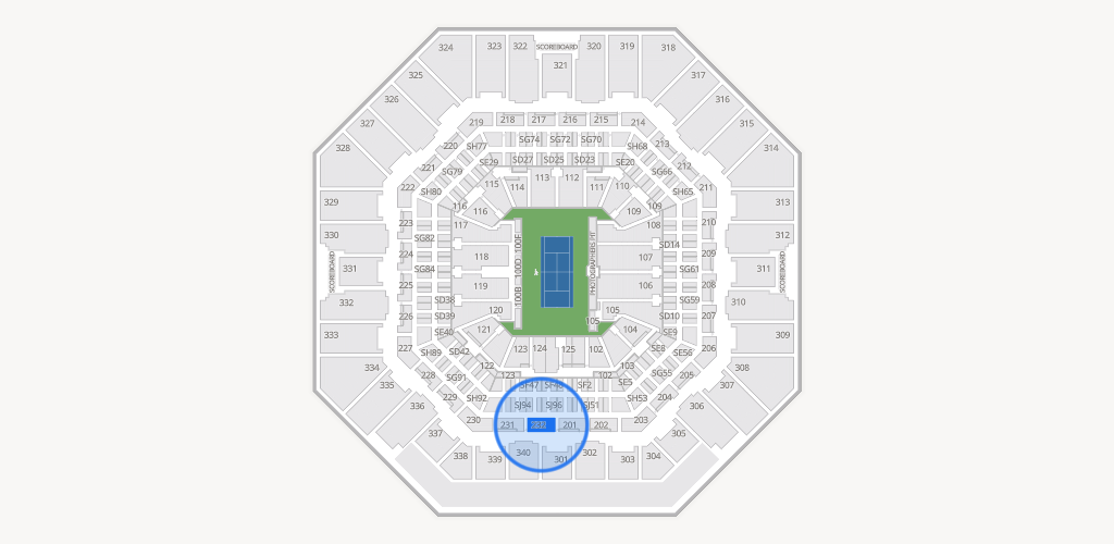 Arthur Ashe Stadium Seating Chart