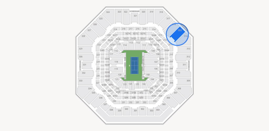 Arthur Ashe Stadium Seating Chart