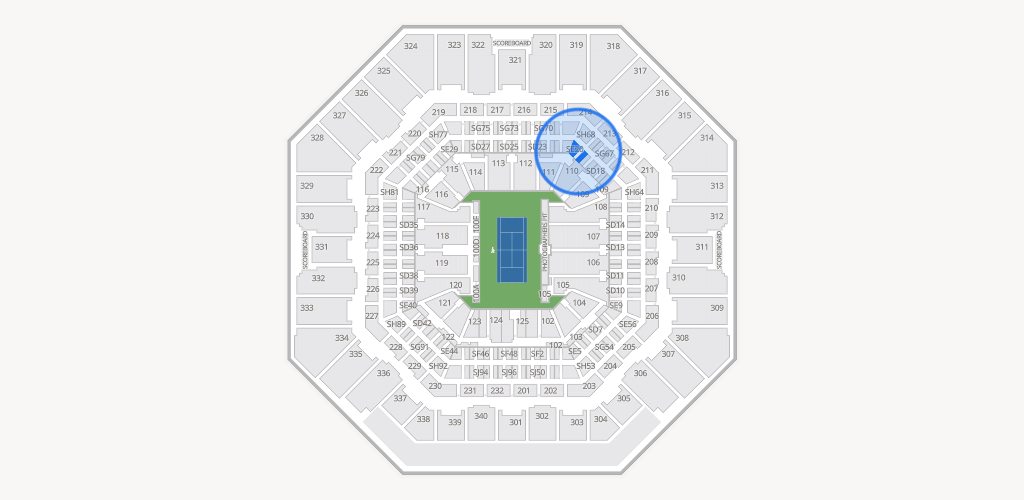 Arthur Ashe Stadium Seating Chart