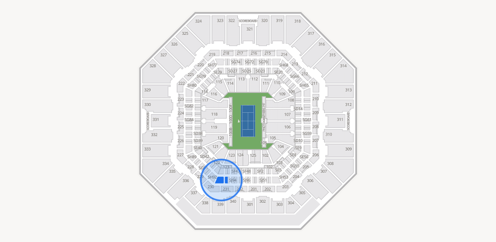 Arthur Ashe Stadium Seating Chart
