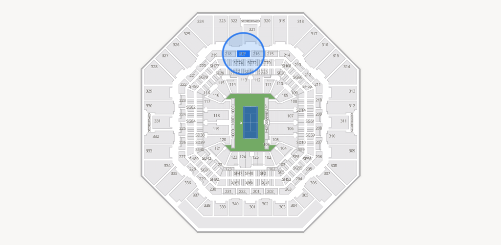 Arthur Ashe Stadium Seating Chart