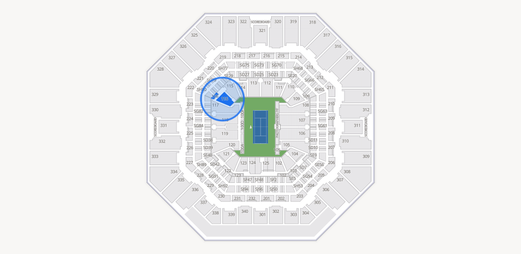 Arthur Ashe Stadium Seating Chart
